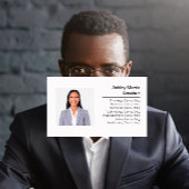 Bit Me QRコードロゴフォトプロフェッショナル白黒 名刺