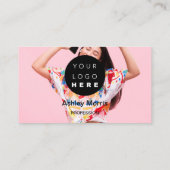 Bit Me QRコード私たちはBitcoin写真の挿入を受け入れる 名刺 (裏面)