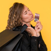 Bit Me QRコード私たちはBitcoinsを受け入れるカスタム赤面 名刺