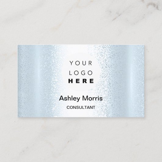 Bit Me QRコード私たちはBitcoinsを受け入れカスタムる青 名刺 (裏面)