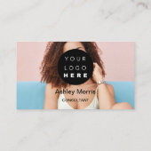 Bit Me QRコード私たちはBitcoins写真を受け入れカスタムる 名刺 (裏面)