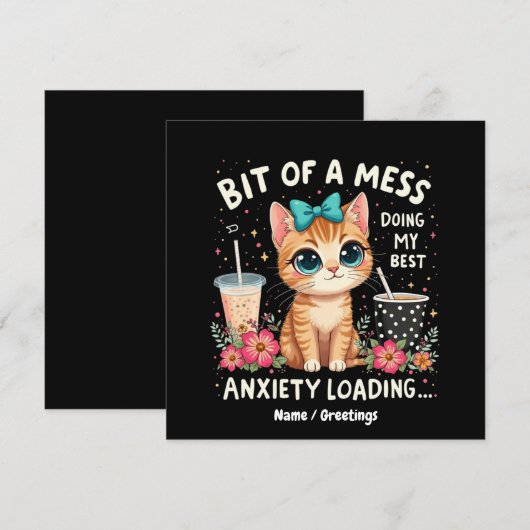 Bit of Mess, Doing My Best Anxiety Loading  招待状 (正面/裏面)