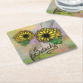Bitachon Blossom Coaster スクエアペーパーコースター (アングル)