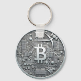 BitCapキーチェーンシルバーおよび金ゴールド キーホルダー
