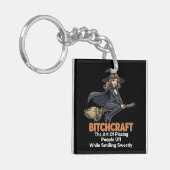 「BITCHCRAFT」 | おもしろいWord定義キーチェーン キーホルダー (正面左)
