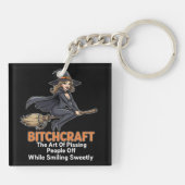 「BITCHCRAFT」 | おもしろいWord定義キーチェーン キーホルダー (裏面)