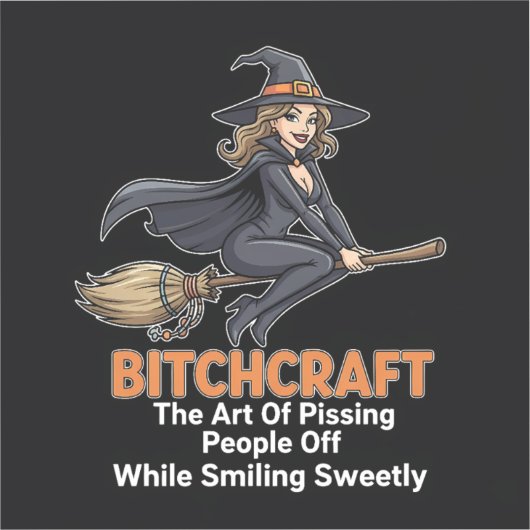 「BITCHCRAFT」カットビニールステッカー シール (正面)