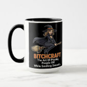 「BITCHCRAFT」 | 単語おもしろい定義 マグカップ (左)