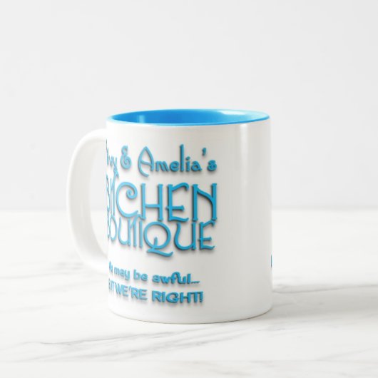 Bitchenのブティックの左利きのツートーンマグ ツートーンマグカップ (正面左)