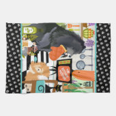 BITCHEN KITCHEN cute dog cooking キッチンタオル (横)