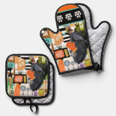 BITCHEN KITCHEN cute dog cooking 鍋つかみ&鍋敷きセット (正面/裏面)