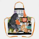 BITCHEN KITCHEN cute dog cooking grooming garden エプロン (正面)