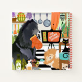 BITCHEN KITCHEN cute dog cooking RECIPE Notebook ノートブック (裏面)