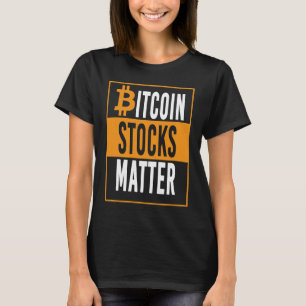 Bitcoinおもしろいデジタルコイン株式の物質アパレル Tシャツ