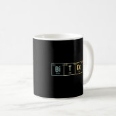 BitcoinおよびCryptocurrencyデザイン コーヒーマグカップ (正面右)