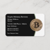 BitcoinおよびCryto Ethereumサービスの名刺 名刺 (正面)