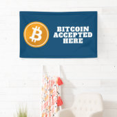 Bitcoinが受け入れ先 – デジタル暗号通貨 横断幕 (インサイチュ)
