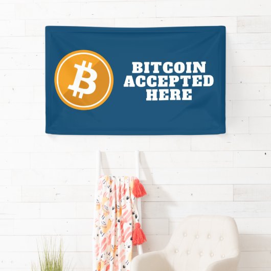 Bitcoinが受け入れ先 – デジタル暗号通貨 横断幕 (インサイチュ)
