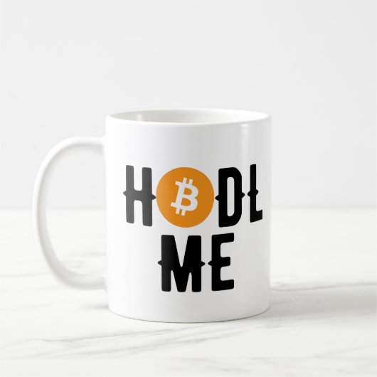 Bitcoinが私を持ち込む コーヒーマグカップ (左)