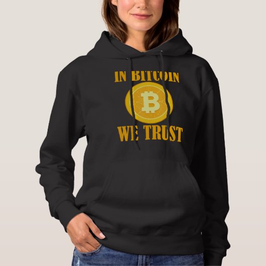 Bitcoinでは、Crypto Large Coin Blockchain Rを信頼する パーカ (正面)