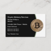 Bitcoinと暗号通貨イーサリアムサービス名刺 名刺 (正面)