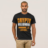 BitcoinとCryptocurrency Tシャツのデザイン Tシャツ (正面フル)