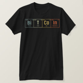 BitcoinとCryptocurrency Tシャツのデザイン Tシャツ