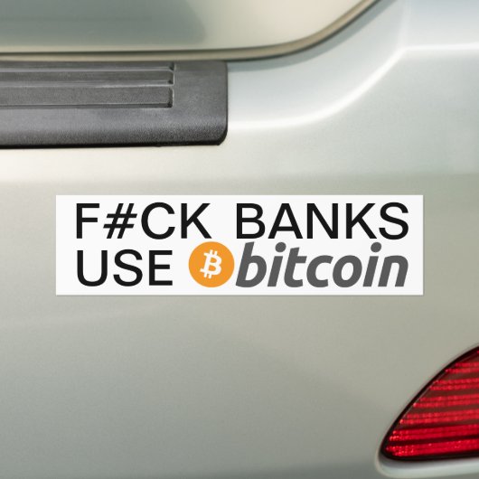 Bitcoinについての単語を広げるはっきりしたなステッカー バンパーステッカー (車上)