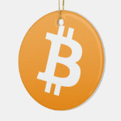 Bitcoinのこつのオーナメント セラミックオーナメント (左)