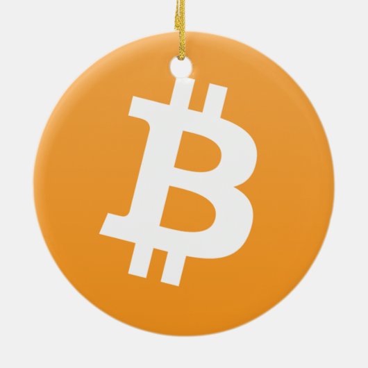 Bitcoinのこつのオーナメント セラミックオーナメント (裏面)