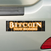 Bitcoinのない爆弾-暗号のバンパーステッカー バンパーステッカー (車上)