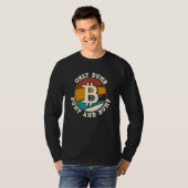 BitcoinのみばかポンプとCryptocurrency Retのダンプ Tシャツ (正面フル)