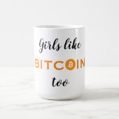 Bitcoinのような女の子も コーヒーマグカップ (中央)