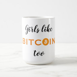 Bitcoinのような女の子も コーヒーマグカップ