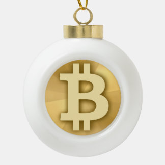 Bitcoinのオーナメント セラミックボールオーナメント