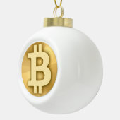 Bitcoinのオーナメント セラミックボールオーナメント (右)