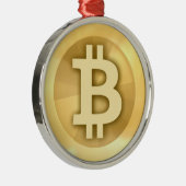 Bitcoinのギフト メタルオーナメント (右)