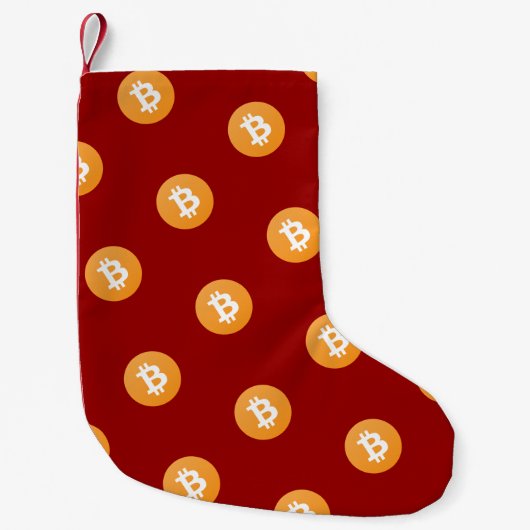 Bitcoinのクリスマスのストッキング スモールクリスマスストッキング (正面)