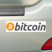 Bitcoinのバンパーステッカー バンパーステッカー (車上)