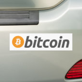 BitCoinのバンパーステッカー バンパーステッカー (車上)