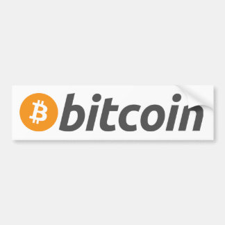 BitCoinのバンパーステッカー バンパーステッカー