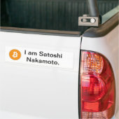 Bitcoinのバンパーステッカー バンパーステッカー (トラック上)