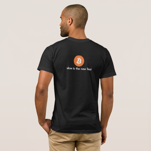 Bitcoinのマキシの軟体動物 Tシャツ (裏面フル)