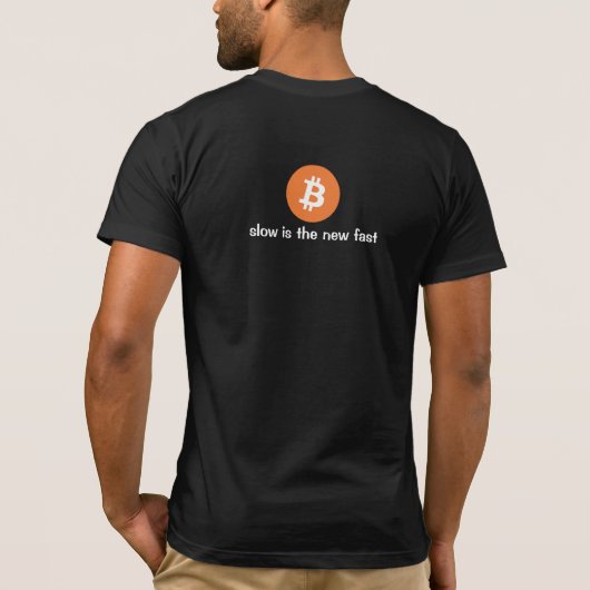Bitcoinのマキシの軟体動物 Tシャツ (裏面)