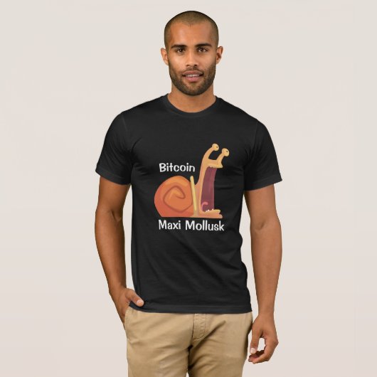 Bitcoinのマキシの軟体動物 Tシャツ (正面フル)
