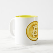 Bitcoinのマグ ツートーンマグカップ (正面左)