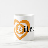 BitcoinのマグI愛bitcoin コーヒーマグカップ (中央)