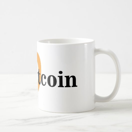 BitcoinのマグI愛bitcoin コーヒーマグカップ (右)