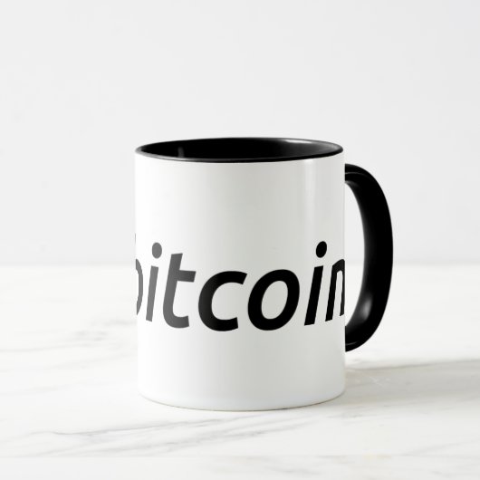 Bitcoinのロゴのコーヒー・マグ マグカップ (正面右)