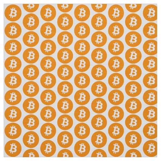 Bitcoinのロゴの生地 ファブリック (見本)